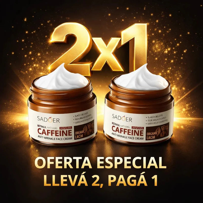 Crema Antiarrugas Con Retinol Y Cafeína 2X1